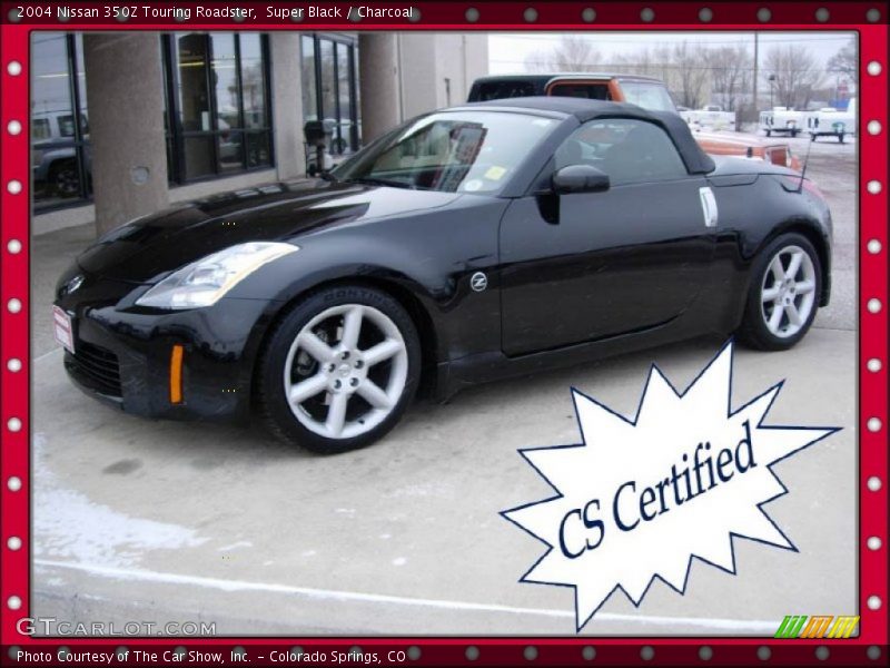 Super Black / Charcoal 2004 Nissan 350Z Touring Roadster