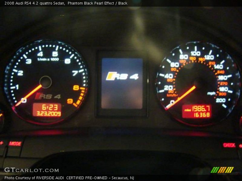 Phantom Black Pearl Effect / Black 2008 Audi RS4 4.2 quattro Sedan