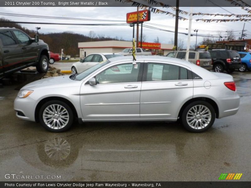 Bright Silver Metallic / Black 2011 Chrysler 200 Touring
