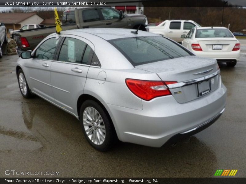 Bright Silver Metallic / Black 2011 Chrysler 200 Touring