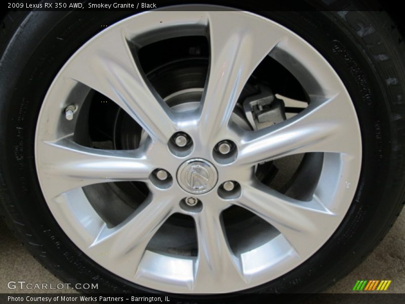 Smokey Granite / Black 2009 Lexus RX 350 AWD