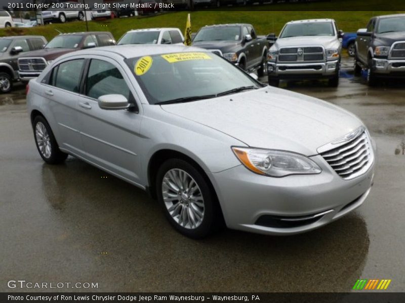 Bright Silver Metallic / Black 2011 Chrysler 200 Touring
