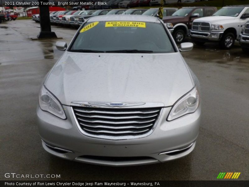 Bright Silver Metallic / Black 2011 Chrysler 200 Touring