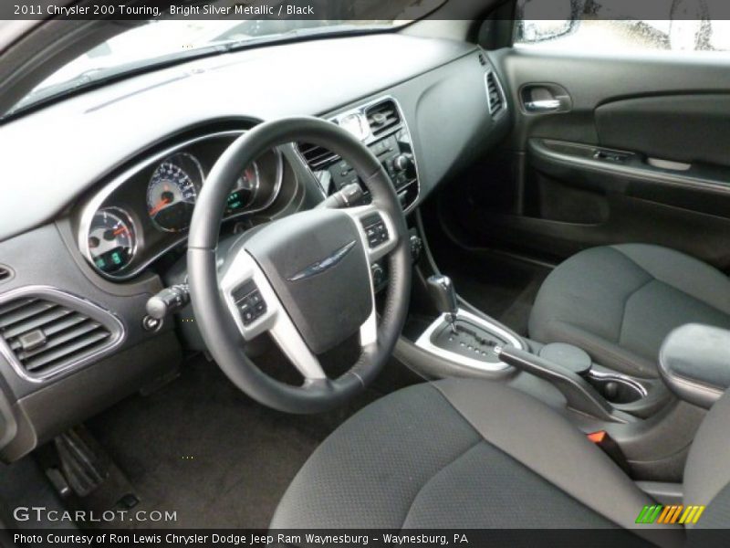 Bright Silver Metallic / Black 2011 Chrysler 200 Touring