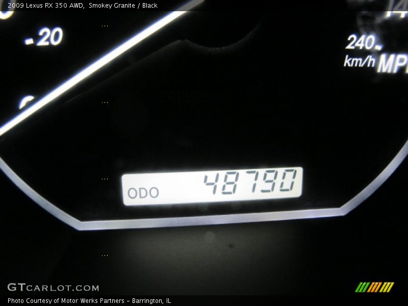Smokey Granite / Black 2009 Lexus RX 350 AWD