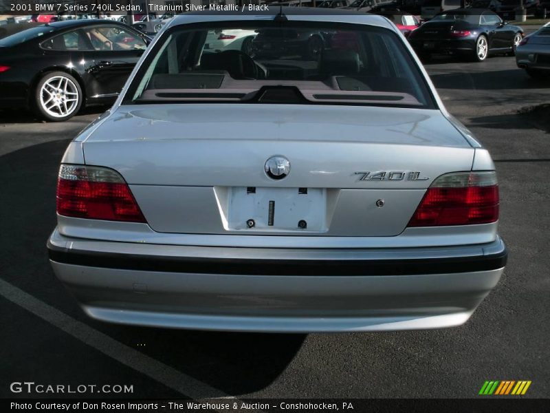 Titanium Silver Metallic / Black 2001 BMW 7 Series 740iL Sedan