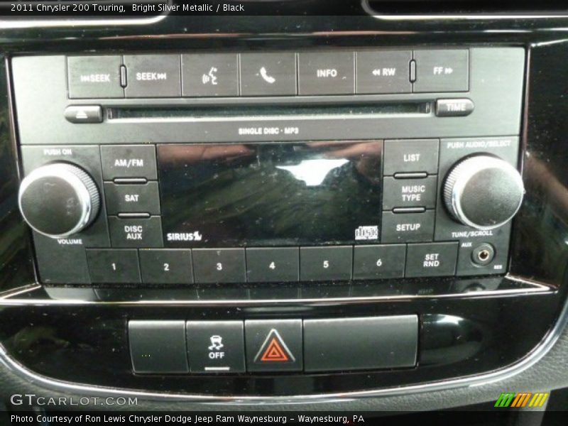 Bright Silver Metallic / Black 2011 Chrysler 200 Touring