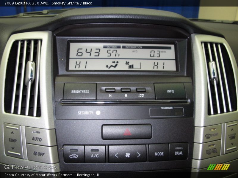 Smokey Granite / Black 2009 Lexus RX 350 AWD