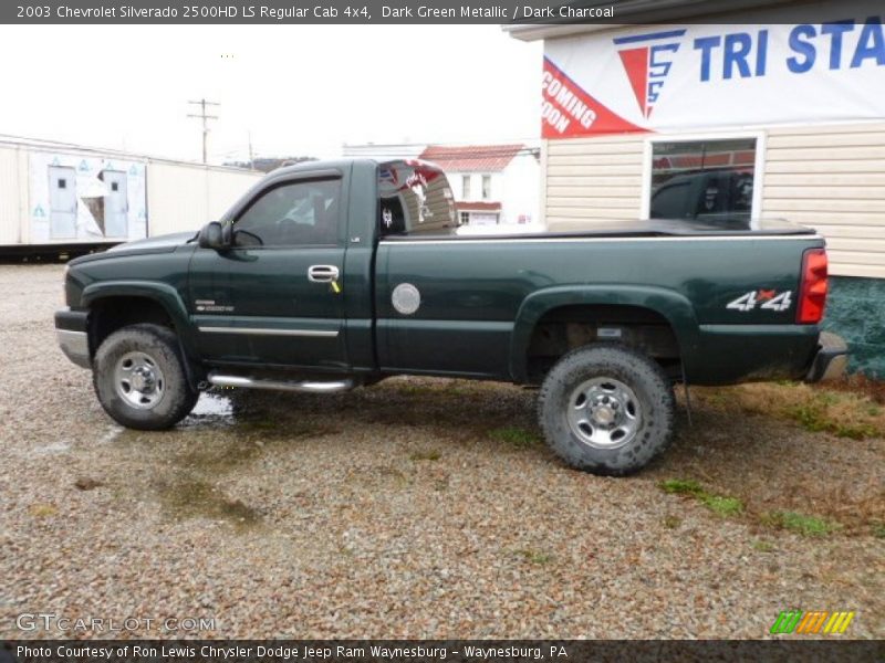 Dark Green Metallic / Dark Charcoal 2003 Chevrolet Silverado 2500HD LS Regular Cab 4x4