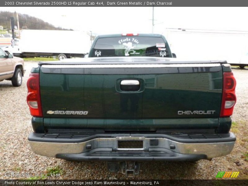 Dark Green Metallic / Dark Charcoal 2003 Chevrolet Silverado 2500HD LS Regular Cab 4x4