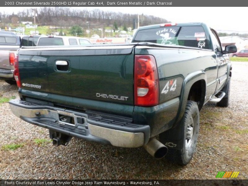 Dark Green Metallic / Dark Charcoal 2003 Chevrolet Silverado 2500HD LS Regular Cab 4x4