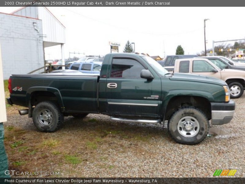Dark Green Metallic / Dark Charcoal 2003 Chevrolet Silverado 2500HD LS Regular Cab 4x4