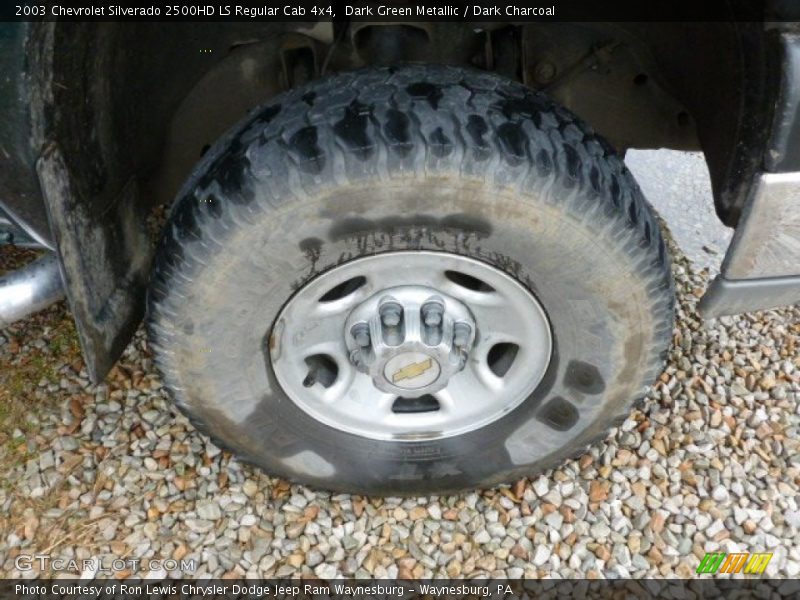 Dark Green Metallic / Dark Charcoal 2003 Chevrolet Silverado 2500HD LS Regular Cab 4x4