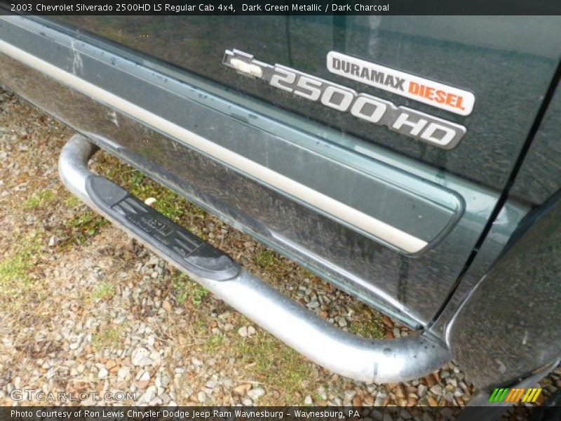 Dark Green Metallic / Dark Charcoal 2003 Chevrolet Silverado 2500HD LS Regular Cab 4x4
