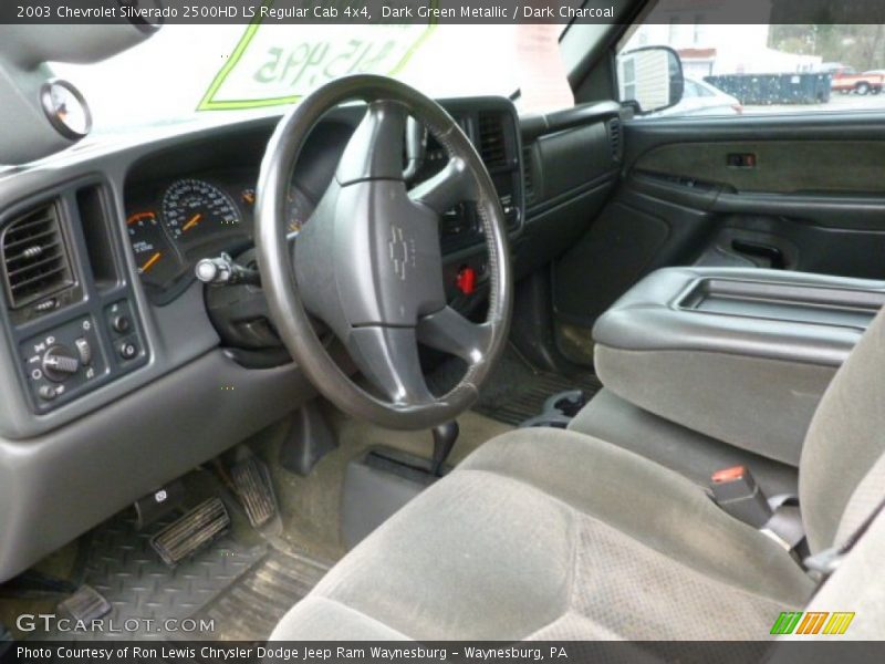Dark Green Metallic / Dark Charcoal 2003 Chevrolet Silverado 2500HD LS Regular Cab 4x4