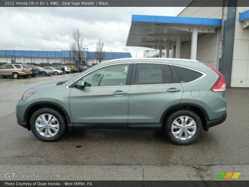 Opal Sage Metallic / Black 2012 Honda CR-V EX-L 4WD