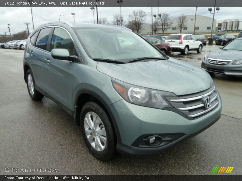 Opal Sage Metallic / Black 2012 Honda CR-V EX-L 4WD