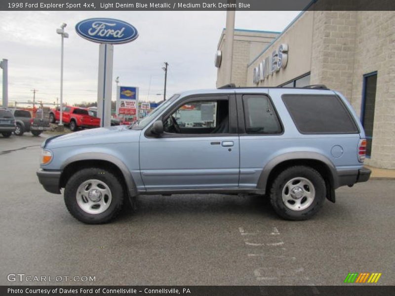 Light Denim Blue Metallic / Medium Dark Denim Blue 1998 Ford Explorer Sport 4x4