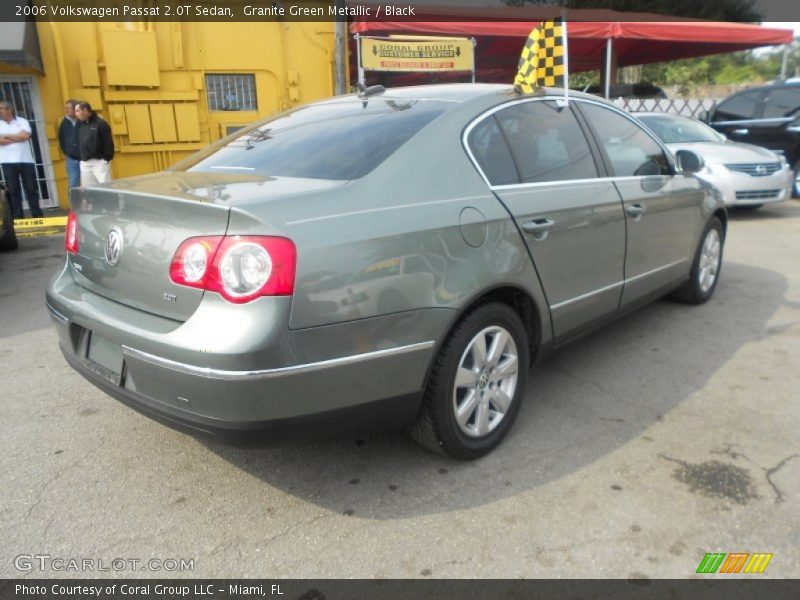 Granite Green Metallic / Black 2006 Volkswagen Passat 2.0T Sedan