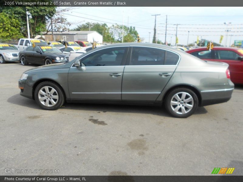 Granite Green Metallic / Black 2006 Volkswagen Passat 2.0T Sedan