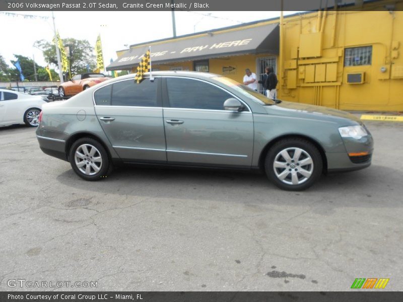 Granite Green Metallic / Black 2006 Volkswagen Passat 2.0T Sedan