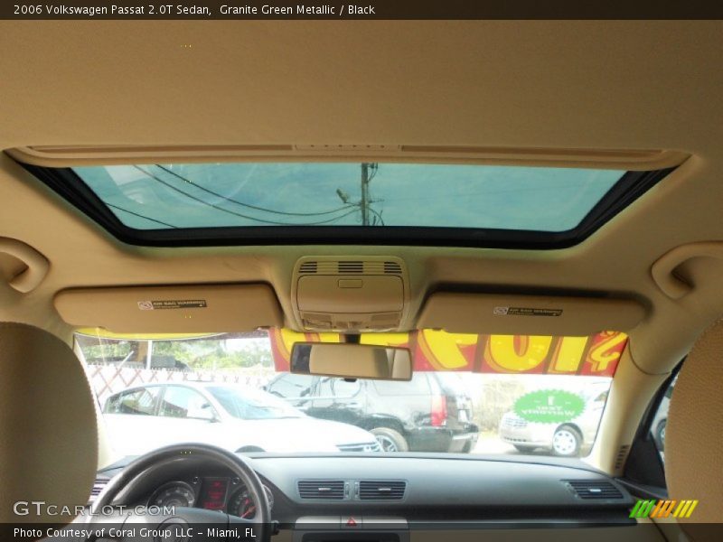 Granite Green Metallic / Black 2006 Volkswagen Passat 2.0T Sedan