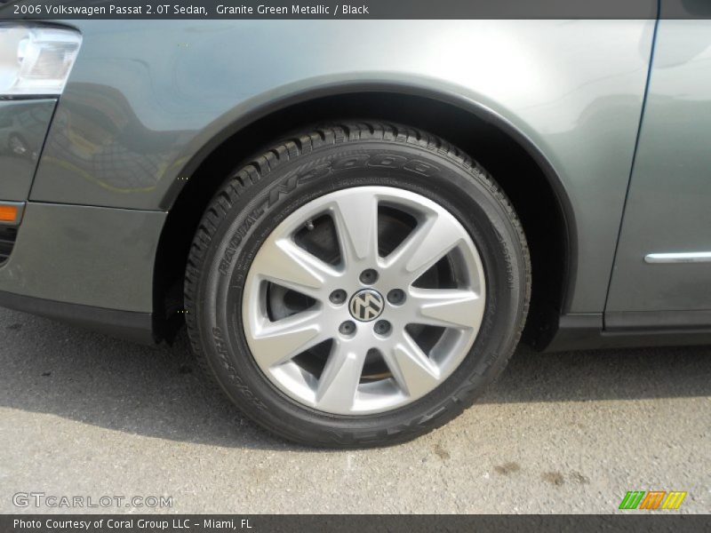 Granite Green Metallic / Black 2006 Volkswagen Passat 2.0T Sedan