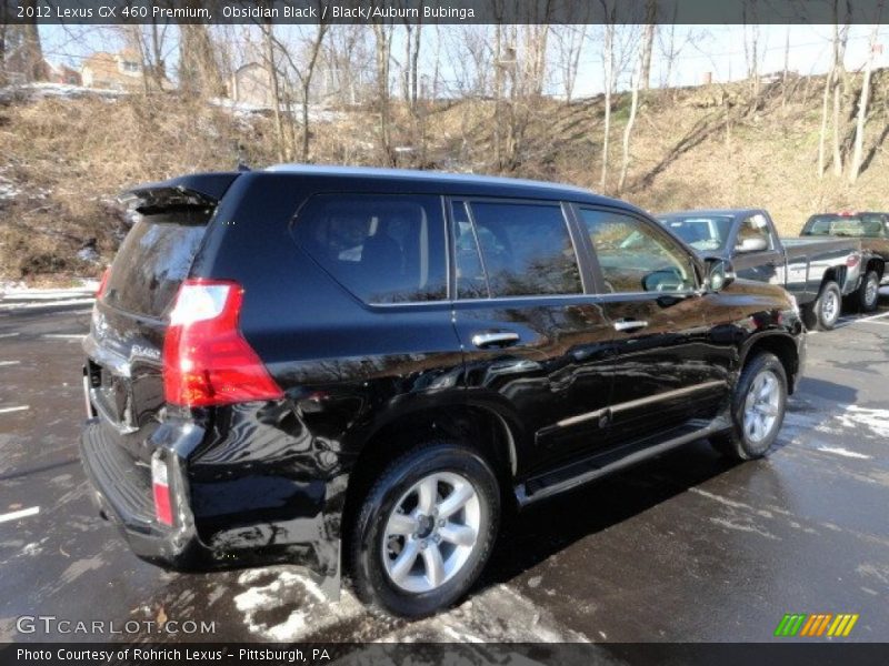 Obsidian Black / Black/Auburn Bubinga 2012 Lexus GX 460 Premium