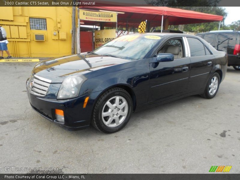 Blue Onyx / Light Neutral 2003 Cadillac CTS Sedan