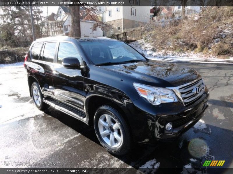 Obsidian Black / Black/Auburn Bubinga 2012 Lexus GX 460 Premium