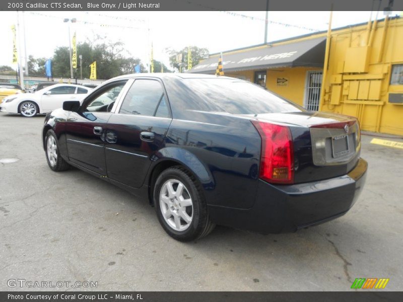 Blue Onyx / Light Neutral 2003 Cadillac CTS Sedan