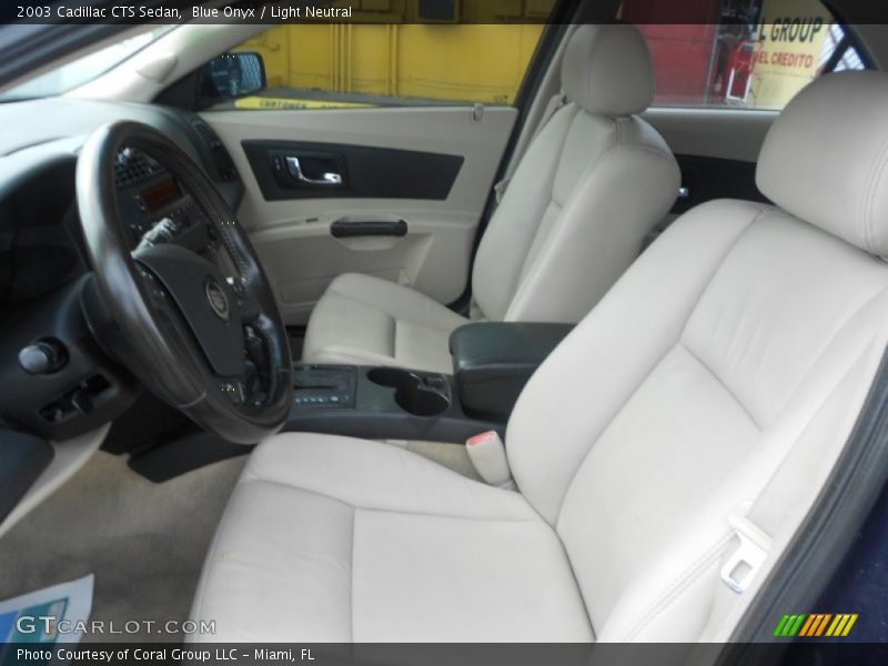 Blue Onyx / Light Neutral 2003 Cadillac CTS Sedan