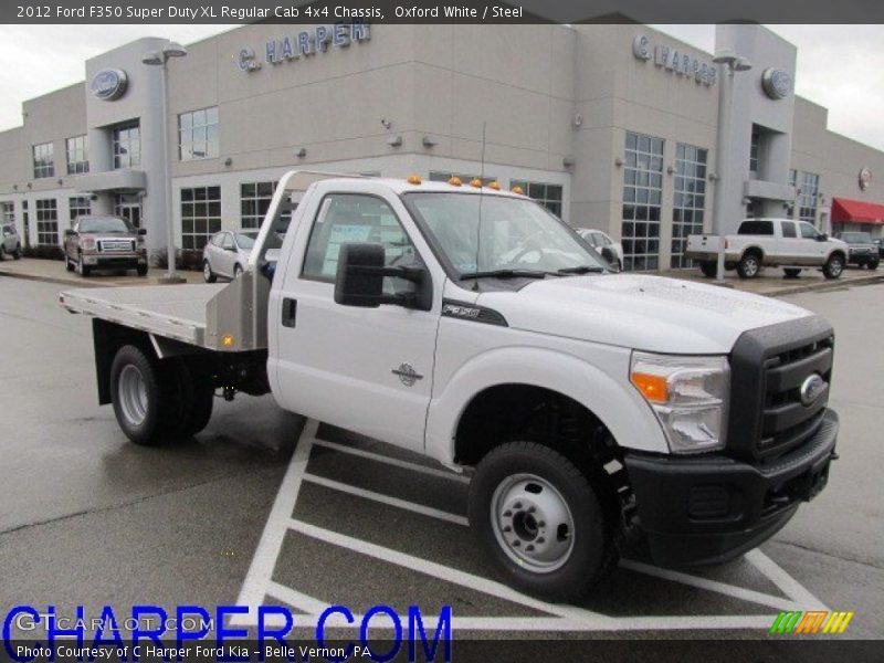 Oxford White / Steel 2012 Ford F350 Super Duty XL Regular Cab 4x4 Chassis