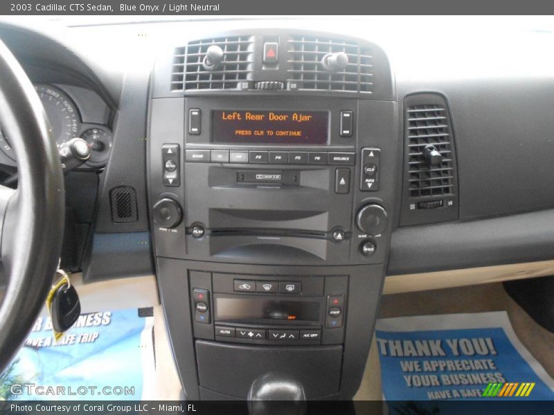 Blue Onyx / Light Neutral 2003 Cadillac CTS Sedan