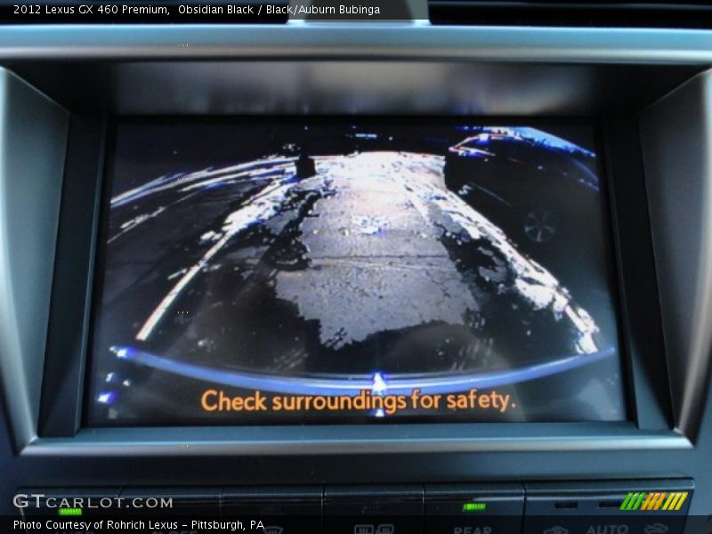Obsidian Black / Black/Auburn Bubinga 2012 Lexus GX 460 Premium