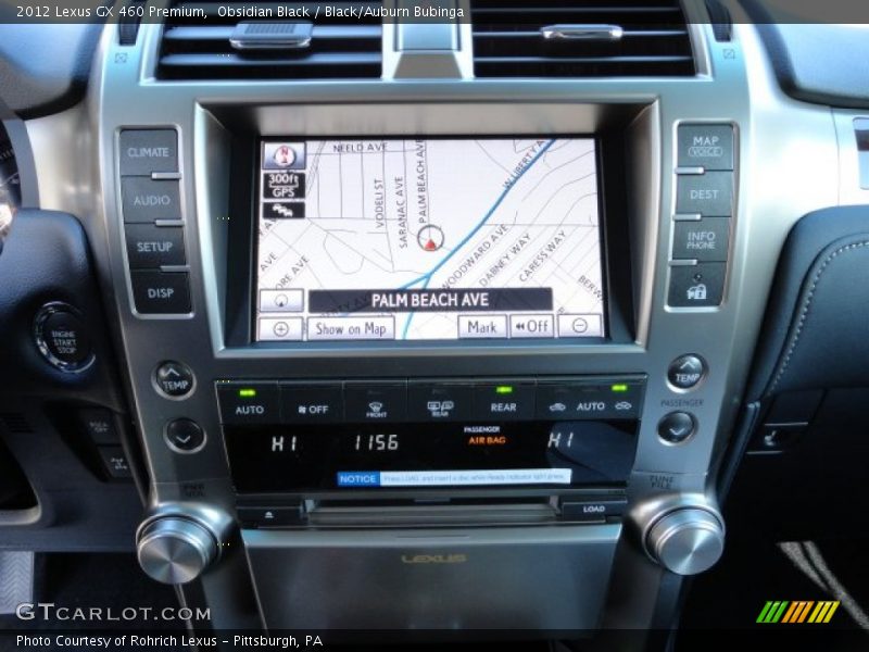Obsidian Black / Black/Auburn Bubinga 2012 Lexus GX 460 Premium