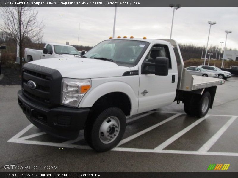 Oxford White / Steel 2012 Ford F350 Super Duty XL Regular Cab 4x4 Chassis