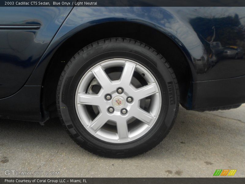Blue Onyx / Light Neutral 2003 Cadillac CTS Sedan