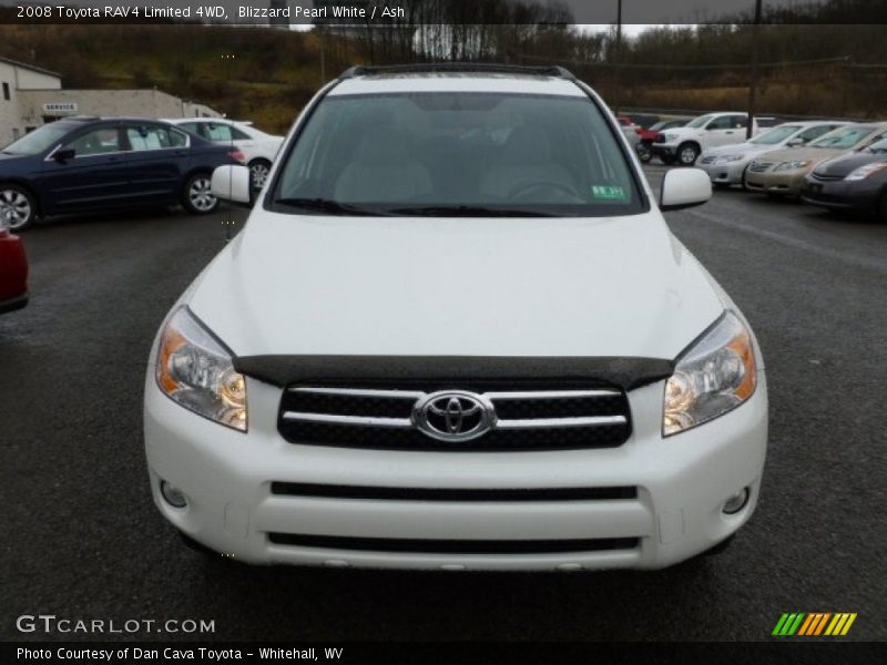 Blizzard Pearl White / Ash 2008 Toyota RAV4 Limited 4WD
