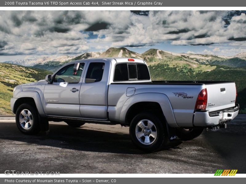 Silver Streak Mica / Graphite Gray 2008 Toyota Tacoma V6 TRD Sport Access Cab 4x4