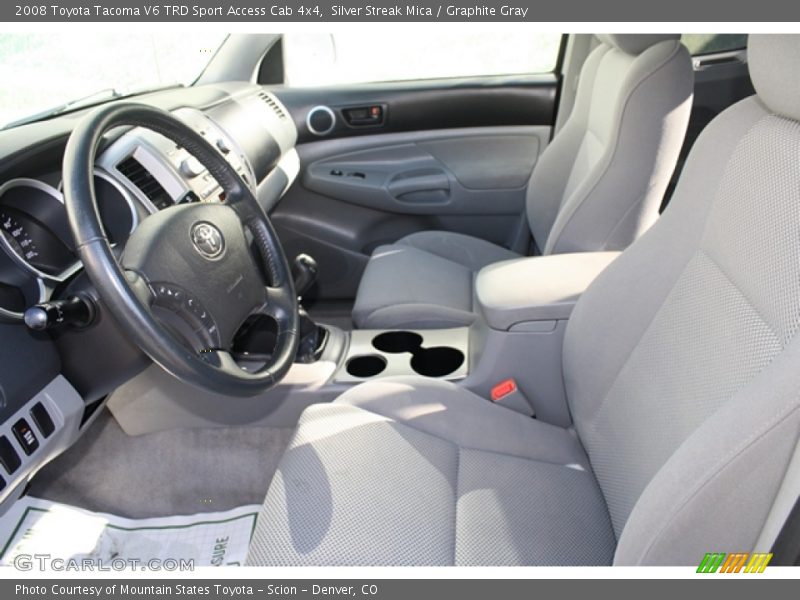 Silver Streak Mica / Graphite Gray 2008 Toyota Tacoma V6 TRD Sport Access Cab 4x4