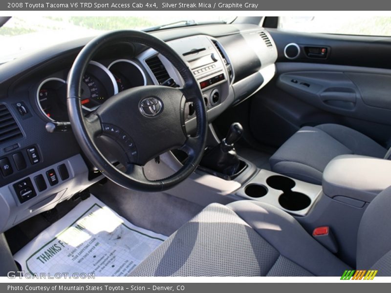 Silver Streak Mica / Graphite Gray 2008 Toyota Tacoma V6 TRD Sport Access Cab 4x4