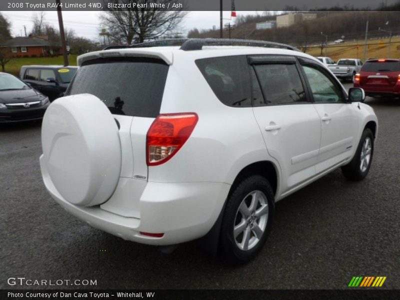 Blizzard Pearl White / Ash 2008 Toyota RAV4 Limited 4WD