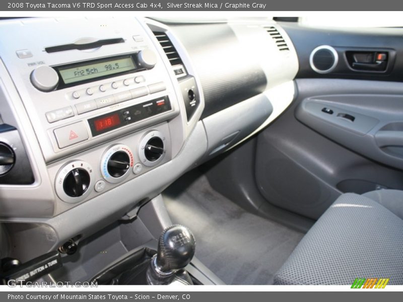 Silver Streak Mica / Graphite Gray 2008 Toyota Tacoma V6 TRD Sport Access Cab 4x4