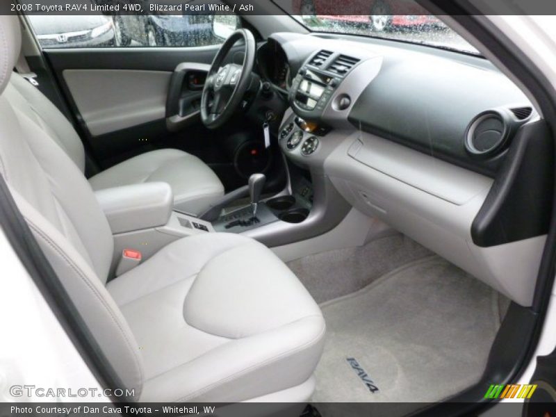 Blizzard Pearl White / Ash 2008 Toyota RAV4 Limited 4WD