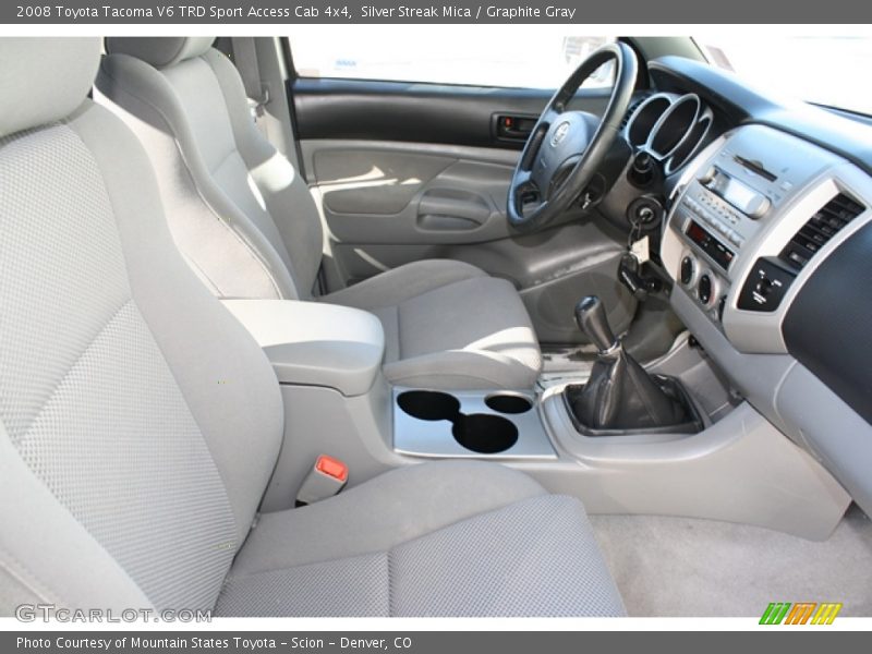 Silver Streak Mica / Graphite Gray 2008 Toyota Tacoma V6 TRD Sport Access Cab 4x4