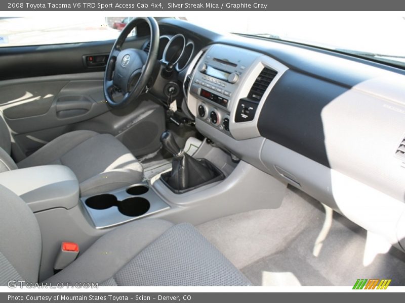 Silver Streak Mica / Graphite Gray 2008 Toyota Tacoma V6 TRD Sport Access Cab 4x4