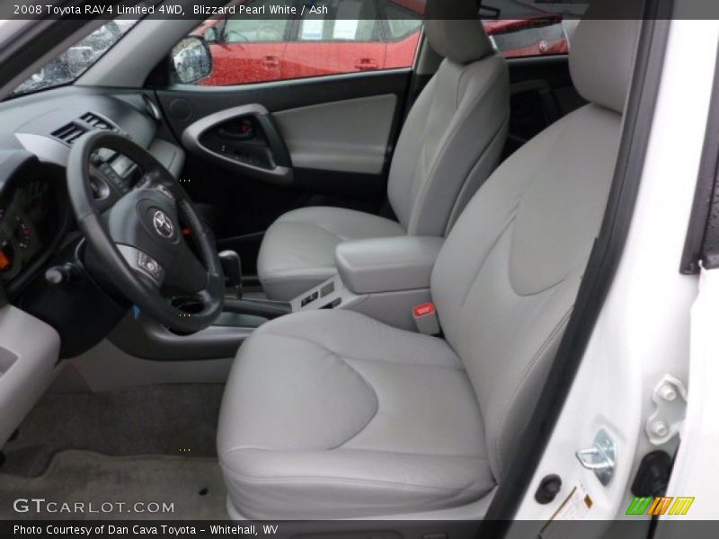 Blizzard Pearl White / Ash 2008 Toyota RAV4 Limited 4WD