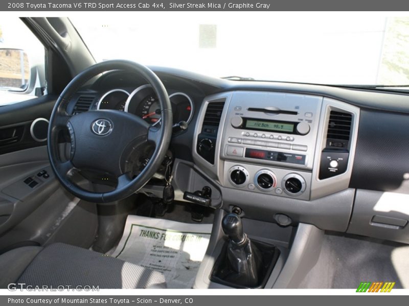 Silver Streak Mica / Graphite Gray 2008 Toyota Tacoma V6 TRD Sport Access Cab 4x4