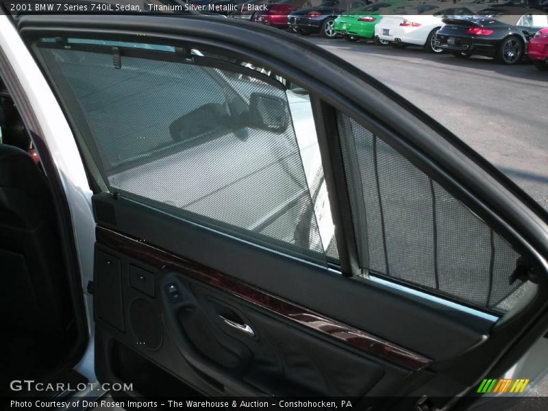 Titanium Silver Metallic / Black 2001 BMW 7 Series 740iL Sedan